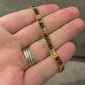 Multi-Color Baguette Bracelet - Women Jewelry